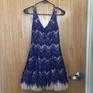 B.Darlin Lace Royal Blue Dress